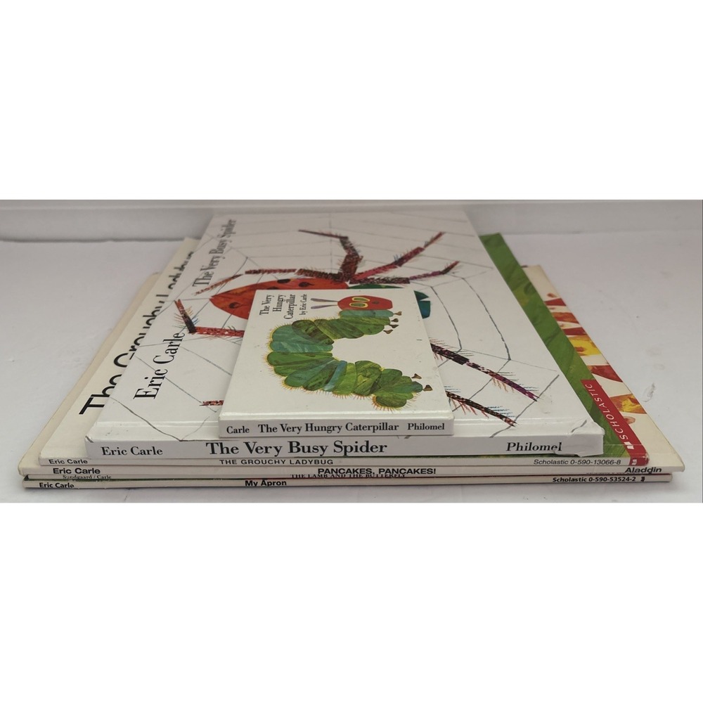 Lot of 6 Children's Picture Books by Eric Carle Grouchy Ladybug Spider Ladybug - Picture 2 of 12